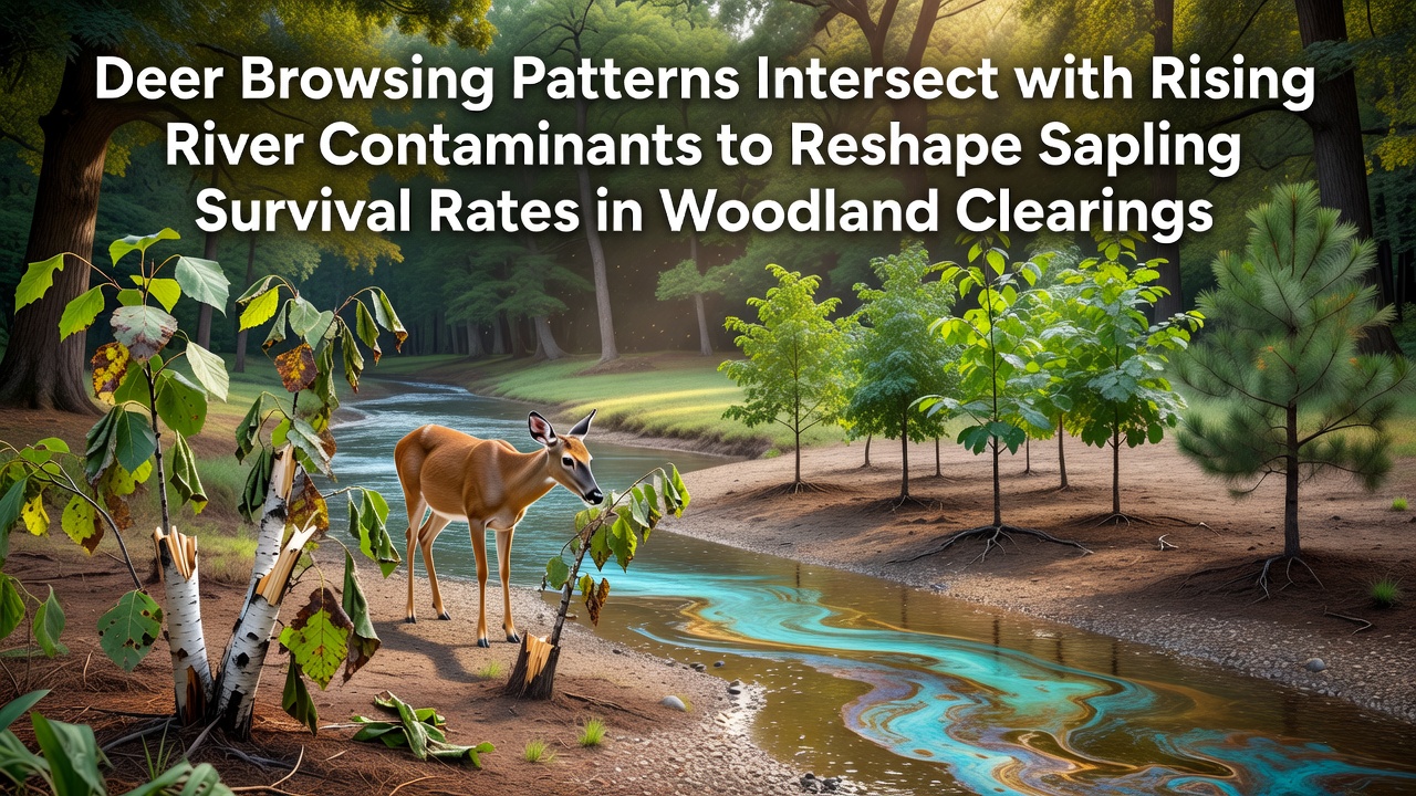 Deer Movement Habits and Polluted Waterways Alter Young Tree Growth in Forest Openings